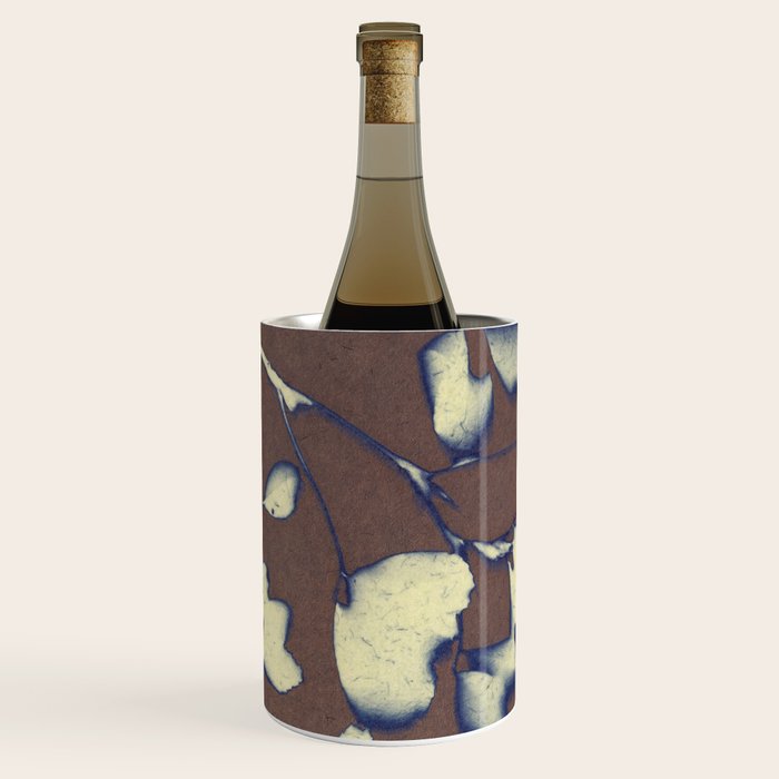 Botanical Whispers / Brown & Blue Wine Chiller Gallery Image 2