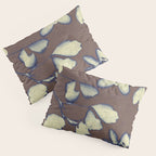 Botanical Whispers / Brown & Blue Pillow Sham Gallery Image 3