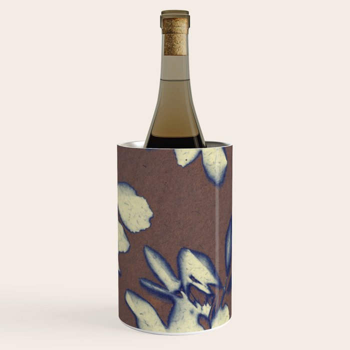 Botanical Whispers / Brown & Blue Wine Chiller Gallery Image 3