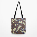 Botanical Whispers / Brown & Blue Tote Bag Gallery Image 2