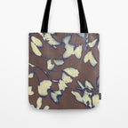 Botanical Whispers / Brown & Blue Tote Bag Gallery Image 1