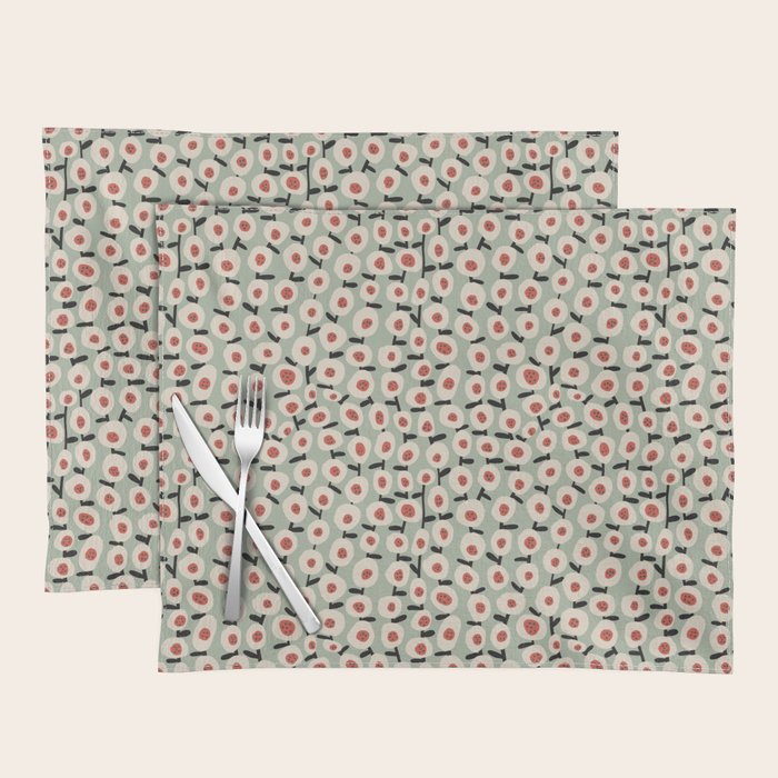 Dots & Flowers #1 Placemat Gallery Image 1