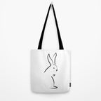 Zen Snow Bunny Tote Bag Gallery Image 2