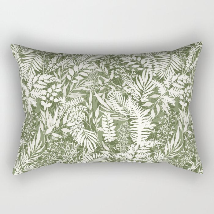 Leafy autumn forest GW Rectangular Pillow Gallery Image 1