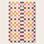 Checkerboard - Warm Colors Cutting Board Gallery Image 1