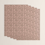 Dreamy Victorian Flower Pattern on Mocha Mousse Wrapping Paper Gallery Image 3