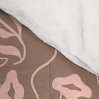 Dreamy Victorian Flower Pattern on Mocha Mousse Comforter Gallery Image 4