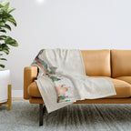 rome italy skyline Throw Blanket Gallery Image 1