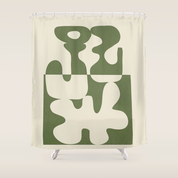 Duality in Motion 4 Shower Curtain Gallery Image 1