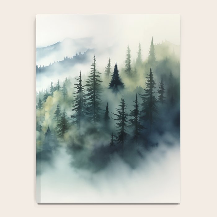 Treetops in the Mist Notebook Gallery Image 4