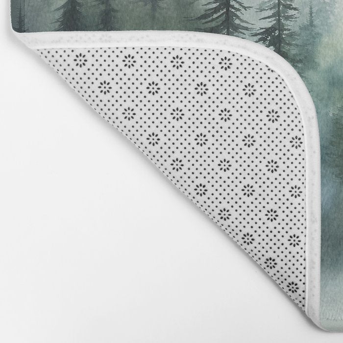 Treetops in the Mist Bath Mat Gallery Image 2
