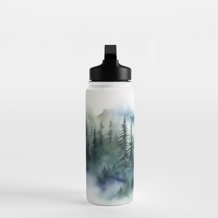 Treetops in the Mist Water Bottle Gallery Image 3