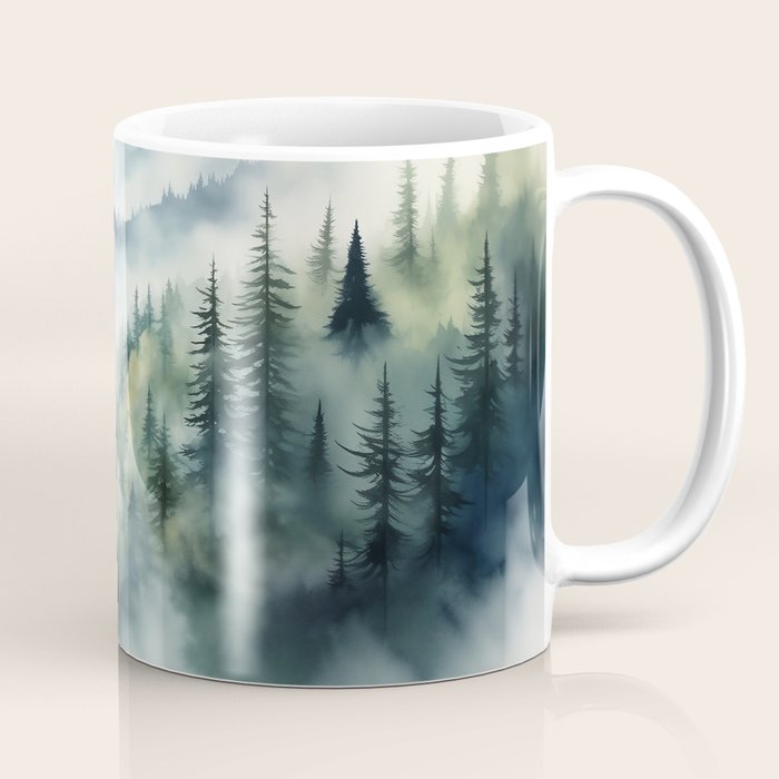 Treetops in the Mist Coffee Mug Gallery Image 1