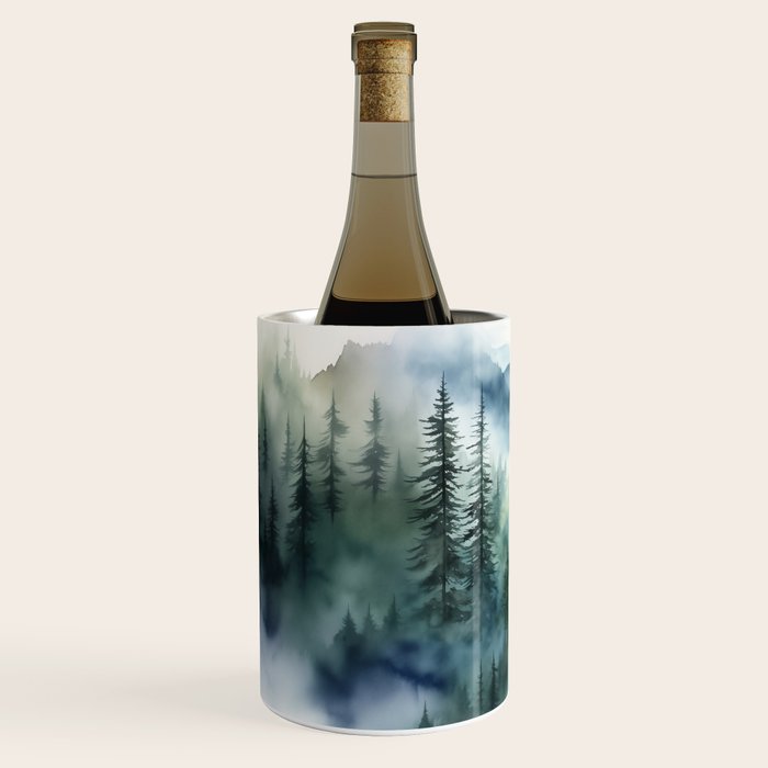 Treetops in the Mist Wine Chiller Gallery Image 2