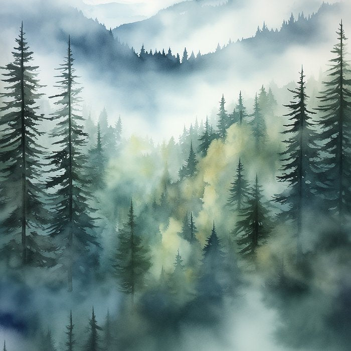 Treetops in the Mist Coffee Mug Gallery Image 2