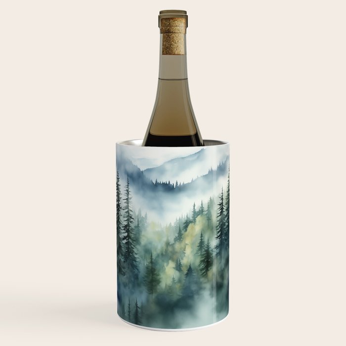 Treetops in the Mist Wine Chiller Gallery Image 1