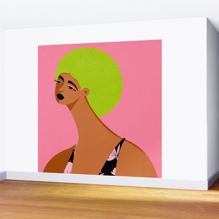 Summer Hair Vibe Wall Mural Gallery Image 2