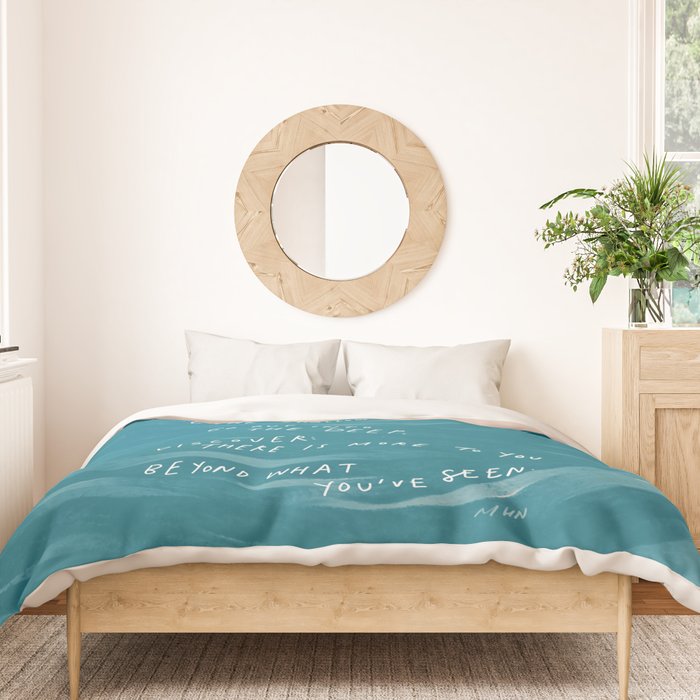 "Go Beyond The Shallow Waters.." Duvet Cover Gallery Image 3