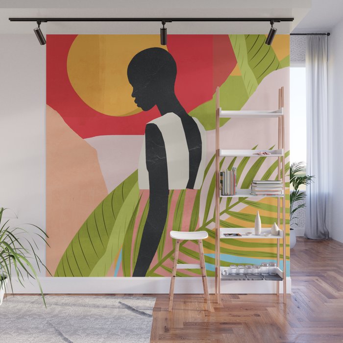Tropical Girl 2/2 Wall Mural Gallery Image 1