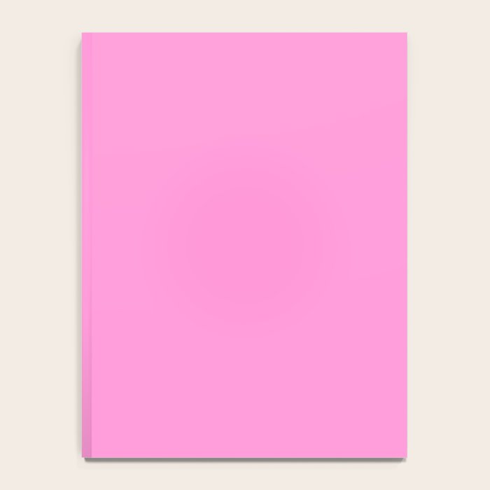 Preppy Pink Solid Color Notebook Gallery Image 4