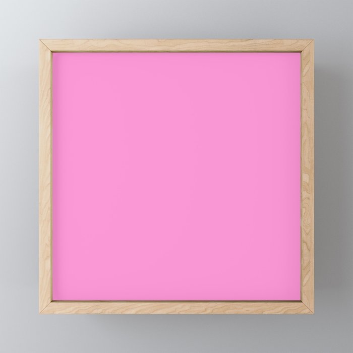Preppy Pink Solid Color Mini Art Print Gallery Image 1