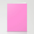Preppy Pink Solid Color Stationery Card Gallery Image 2