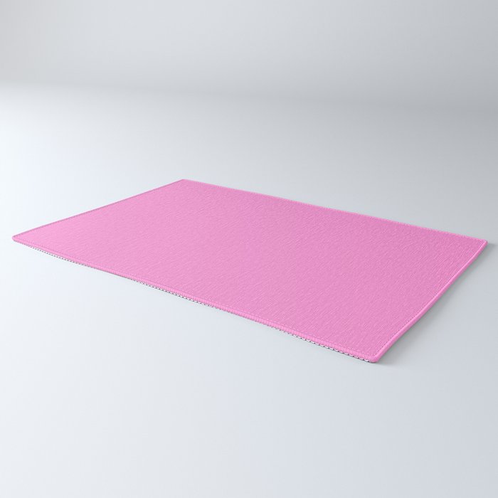 Preppy Pink Solid Color Rug Gallery Image 3