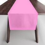 Preppy Pink Solid Color Table Runner Gallery Image 1