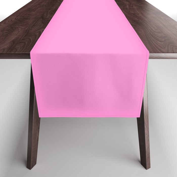 Preppy Pink Solid Color Table Runner Gallery Image 1