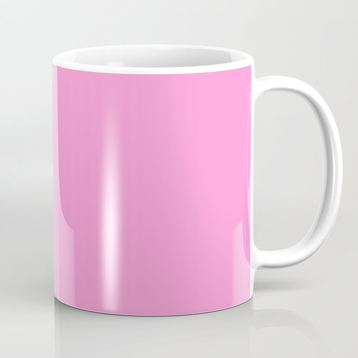 Preppy Pink Solid Color Coffee Mug Gallery Image 1