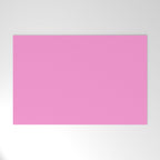 Preppy Pink Solid Color Welcome Mat Gallery Image 1