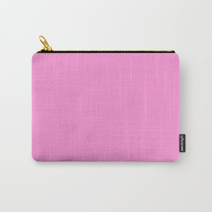 Preppy Pink Solid Color Carry All Pouch Gallery Image 1