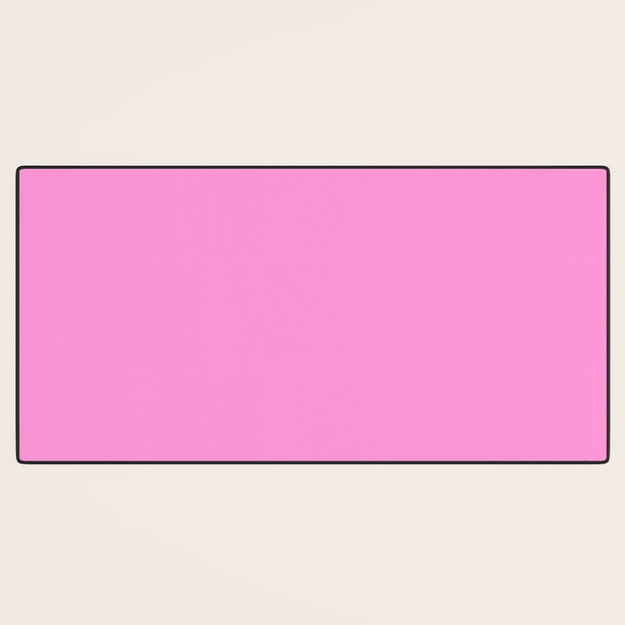 Preppy Pink Solid Color Desk Mat Gallery Image 3