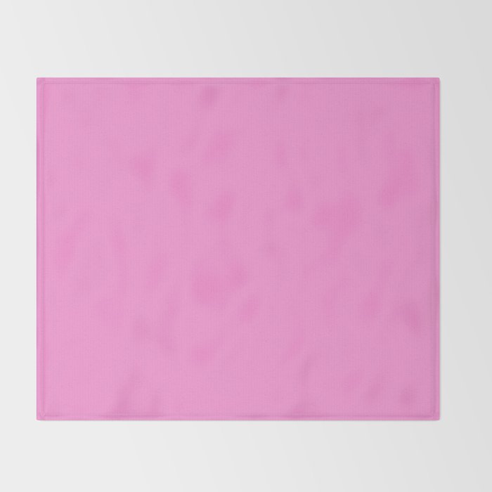 Preppy Pink Solid Color Throw Blanket Gallery Image 2