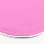 Preppy Pink Solid Color Bath Mat Gallery Image 3