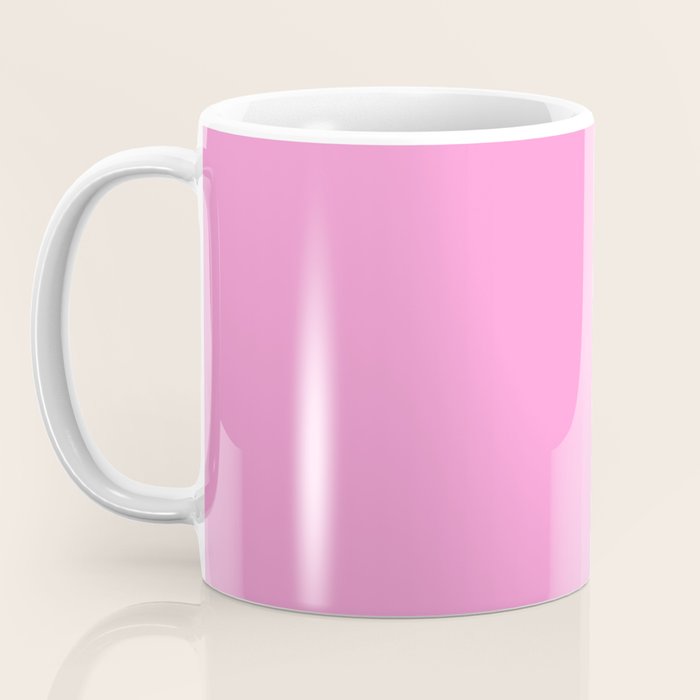 Preppy Pink Solid Color Coffee Mug Gallery Image 3