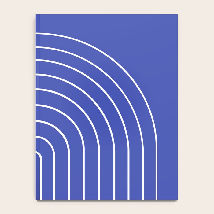 Minimal Arch XXI Bright Blue Modern Geometric Lines Notebook Gallery Image 4