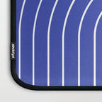 Minimal Arch XXI Bright Blue Modern Geometric Lines Laptop Sleeve Gallery Image 3