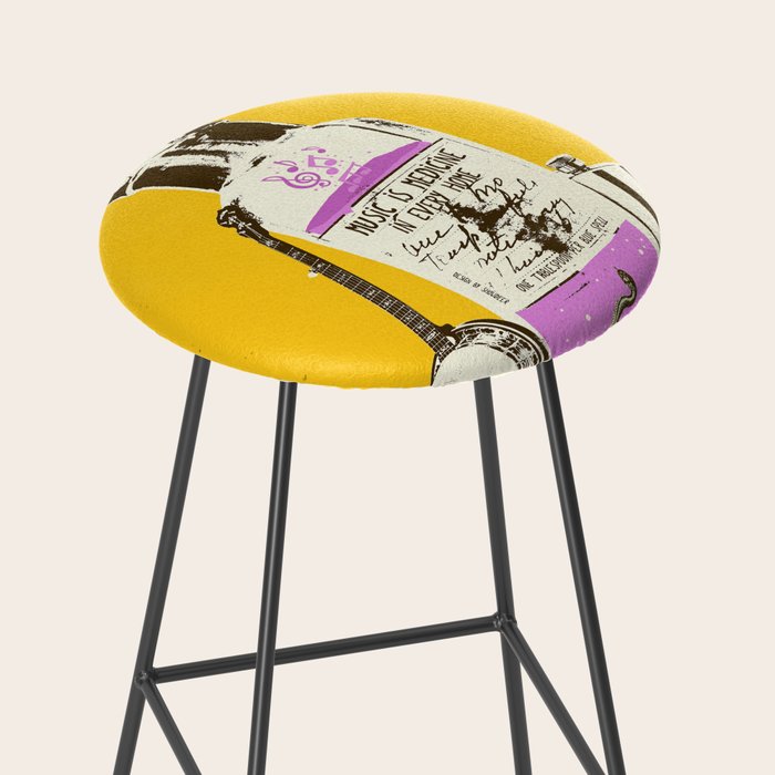 MUSIC IS MEDICINE Stool Gallery Image 2