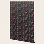 Mysterious Garden - black, gray, orange, and purple Wallpaper Gallery Image 2