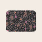 Mysterious Garden - black, gray, orange, and purple Bath Mat Gallery Image 1
