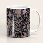 Mysterious Garden - black, gray, orange, and purple Coffee Mug Gallery Image 1