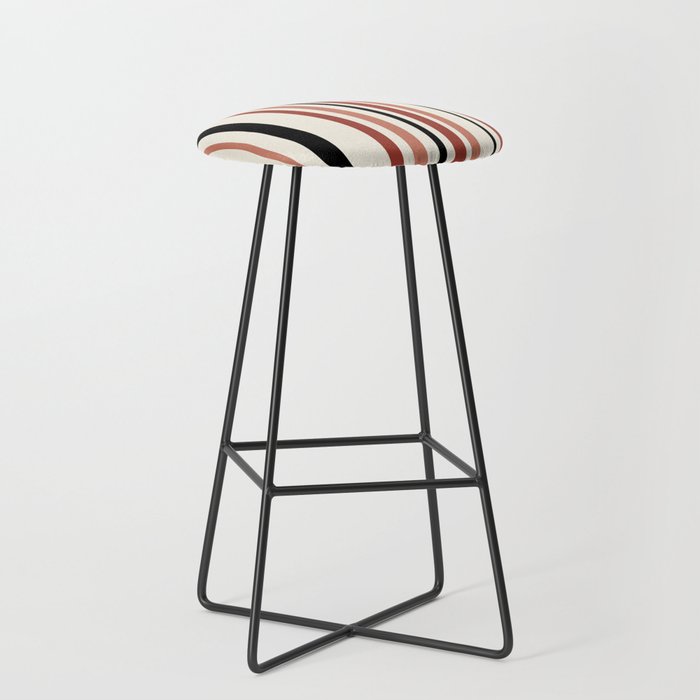 Classic Stripes XI - Neutral Pink Stool Gallery Image 1