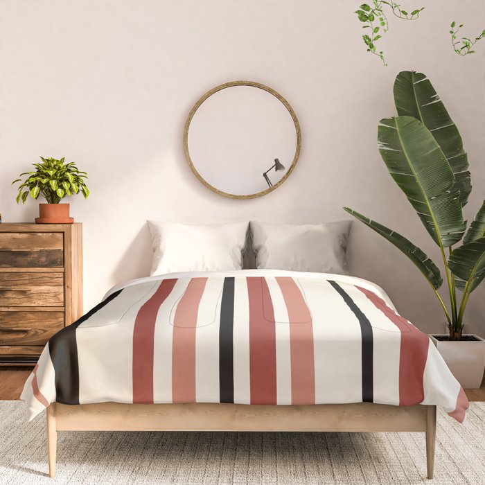 Classic Stripes XI - Neutral Pink Comforter Gallery Image 3