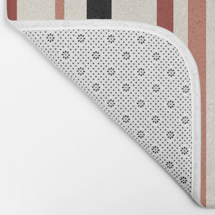 Classic Stripes XI - Neutral Pink Bath Mat Gallery Image 2