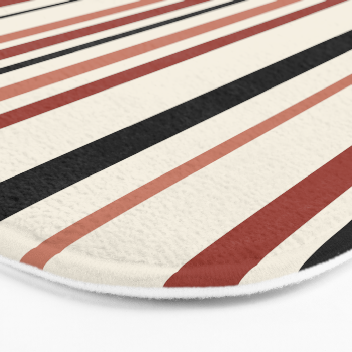 Classic Stripes XI - Neutral Pink Bath Mat Gallery Image 3