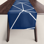 Triangle Geometric Art,  Navy Blue, Pieces Art Table Runner Gallery Image 1