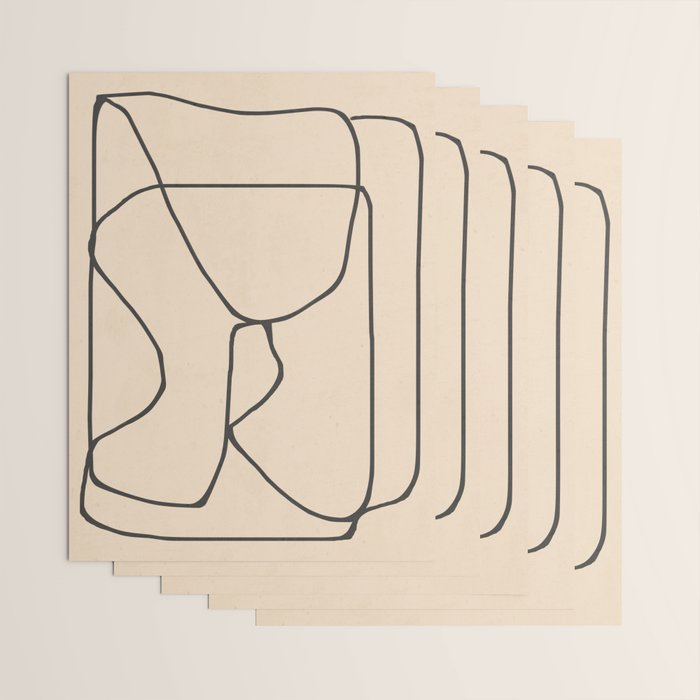 Abstract line art 23 Wrapping Paper Gallery Image 3