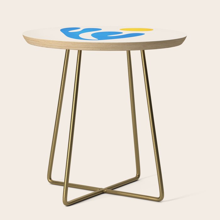 Blue Leaf & Sun: Matisse Paper Cutouts I Side Table Gallery Image 1