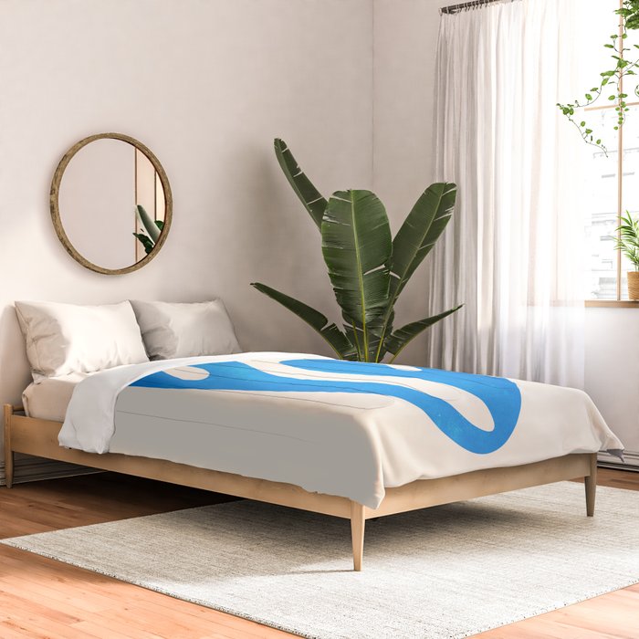 Blue Leaf & Sun: Matisse Paper Cutouts I Comforter Gallery Image 2